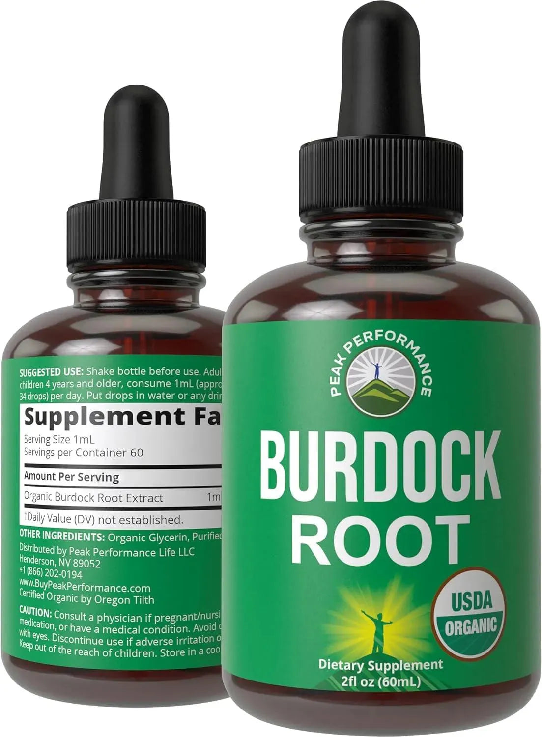 PEAK PERFORMANCE - Peak Performance USDA Organic Burdock Root Liquid Drops 2 Fl.Oz. - The Red Vitamin MX - Suplementos Alimenticios - {{ shop.shopifyCountryName }}