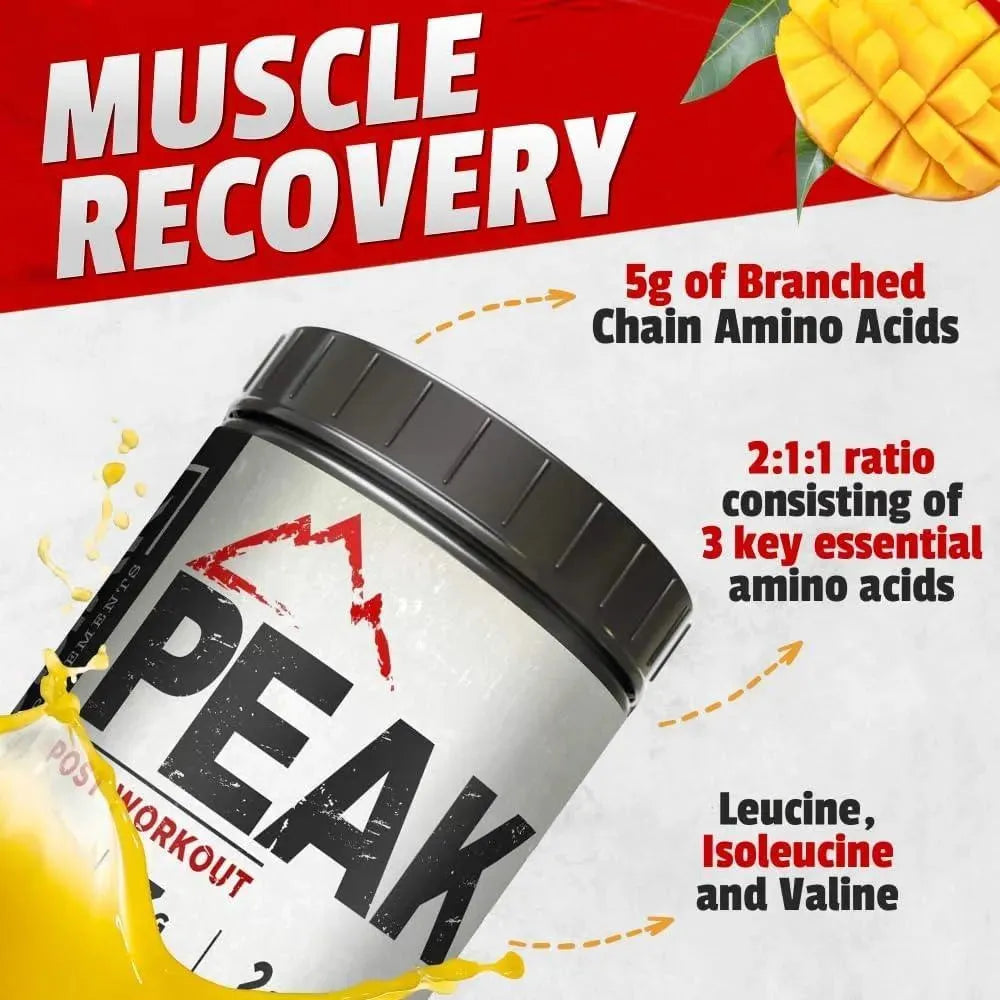 PEAK PERFORMANCE - Peak Post Workout BCAA 2:1:1 30 Servicios Tropical Mango 348Gr. - The Red Vitamin MX - Suplementos Alimenticios - {{ shop.shopifyCountryName }}