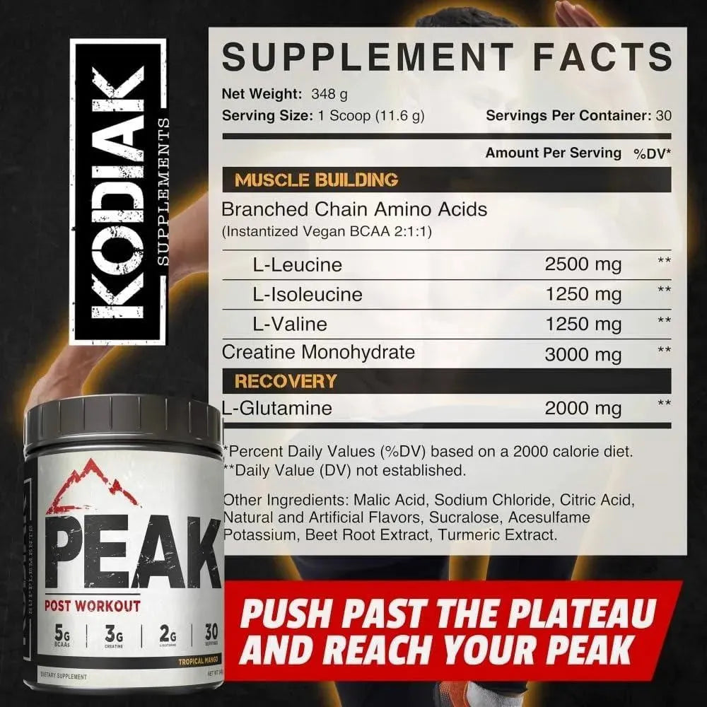 PEAK PERFORMANCE - Peak Post Workout BCAA 2:1:1 30 Servicios Tropical Mango 348Gr. - The Red Vitamin MX - Suplementos Alimenticios - {{ shop.shopifyCountryName }}