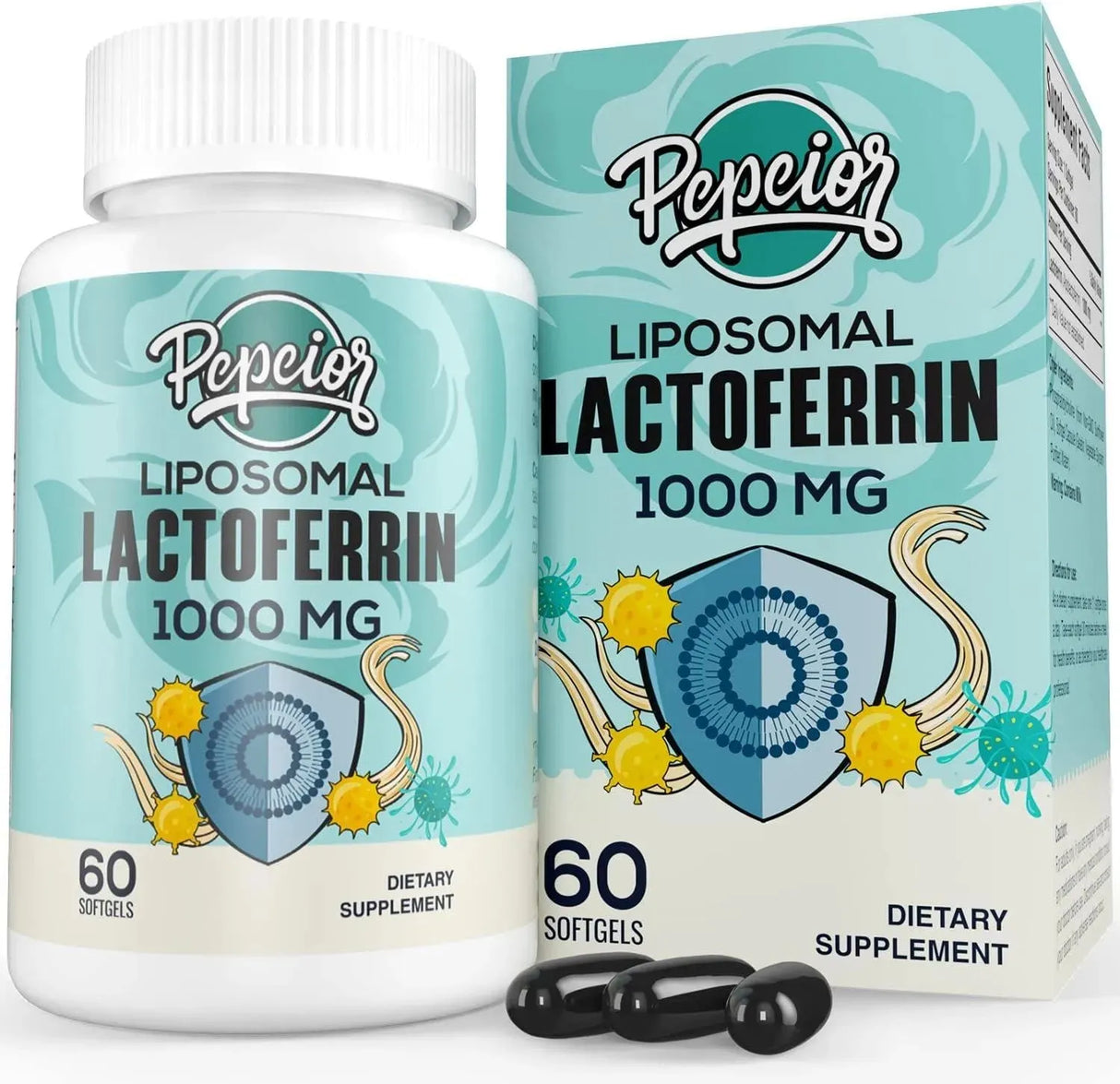 PEPEIOR - Pepeior Liposomal Lactoferrin 1000Mg. 60 Capsulas Blandas - The Red Vitamin MX - Suplementos Alimenticios - {{ shop.shopifyCountryName }}