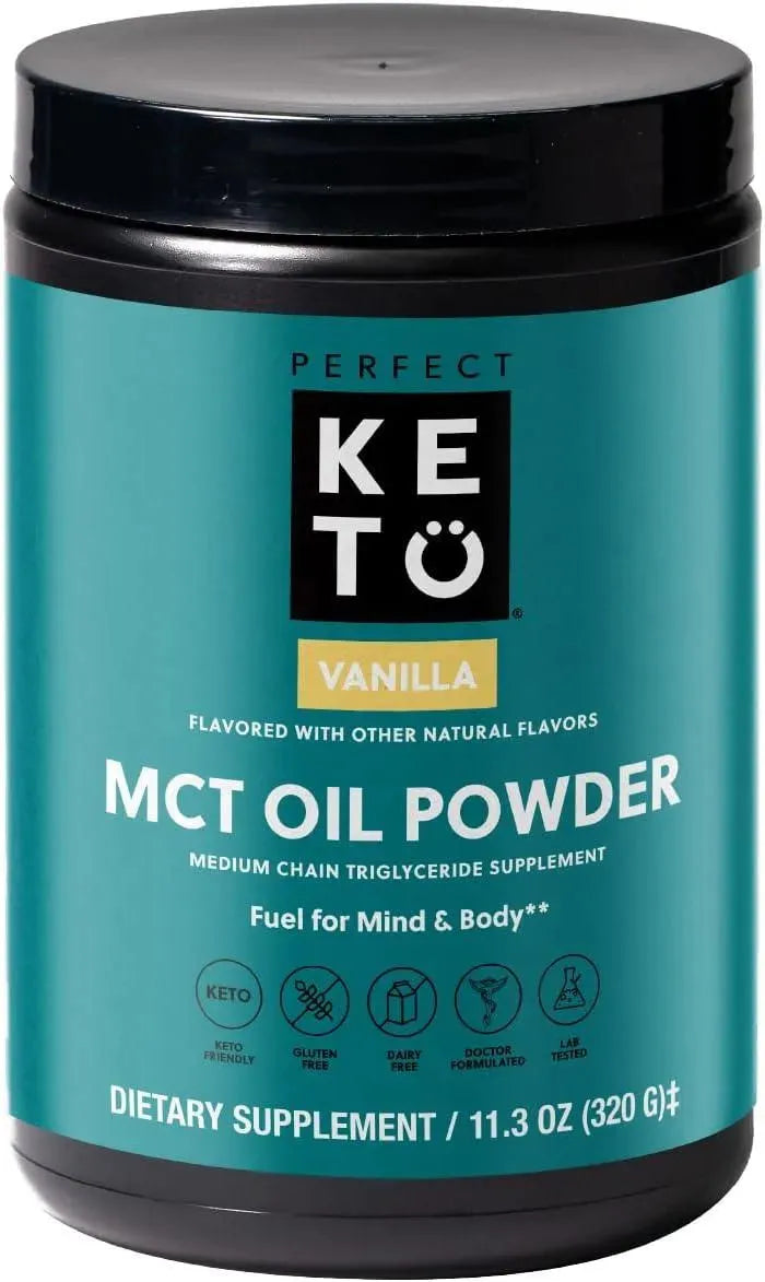 PERFECT KETO - Perfect Keto MCT Oil C8 Powder Vanilla 320Gr. - The Red Vitamin MX - Suplementos Alimenticios - {{ shop.shopifyCountryName }}
