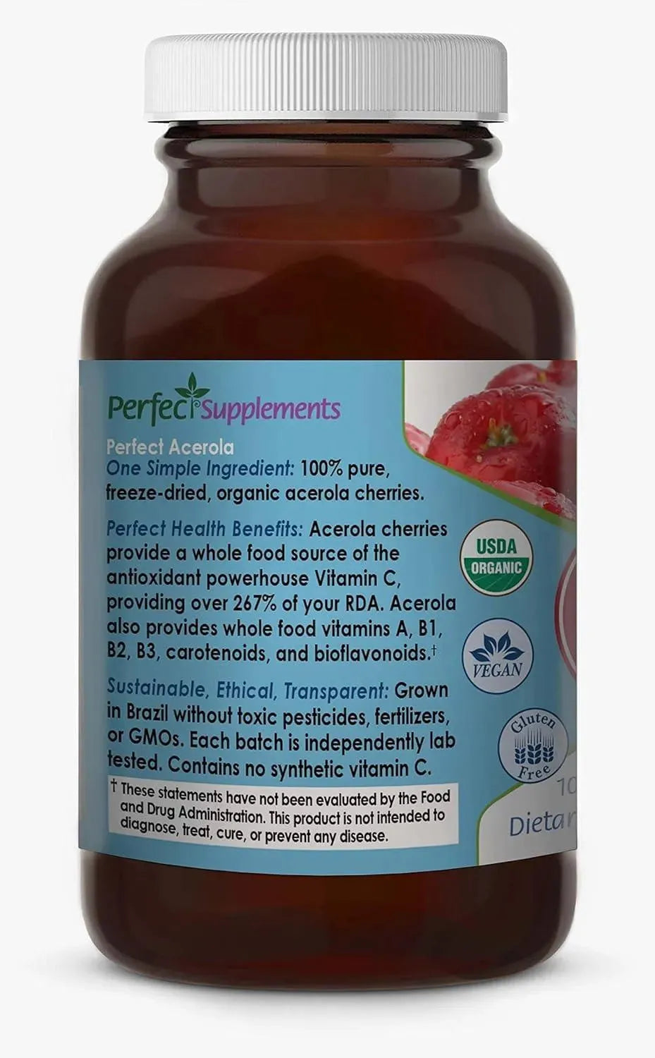 PERFECT SUPPLEMENTS - Perfect Supplements Perfect Acerola Powder 156Gr. - The Red Vitamin MX - Suplementos Alimenticios - {{ shop.shopifyCountryName }}