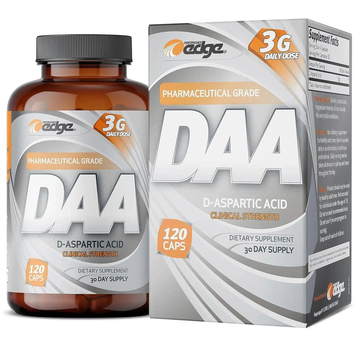 PERFORMANCE EDGE - Performance Edge DAA D-Aspartic Acid 3000Mg. 120 Capsulas - The Red Vitamin MX - Suplementos Alimenticios - {{ shop.shopifyCountryName }}