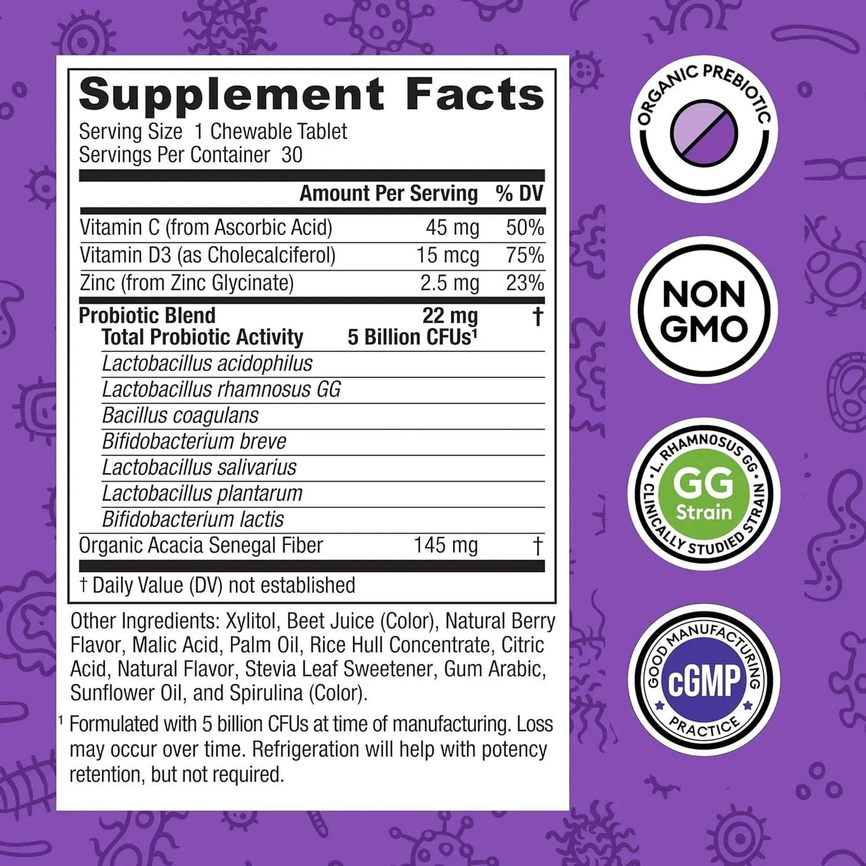 PHYSICIAN'S CHOICE - Physician's CHOICE Probiotics for Kids 30 Tabletas Masticables - The Red Vitamin MX - Suplementos Alimenticios - {{ shop.shopifyCountryName }}