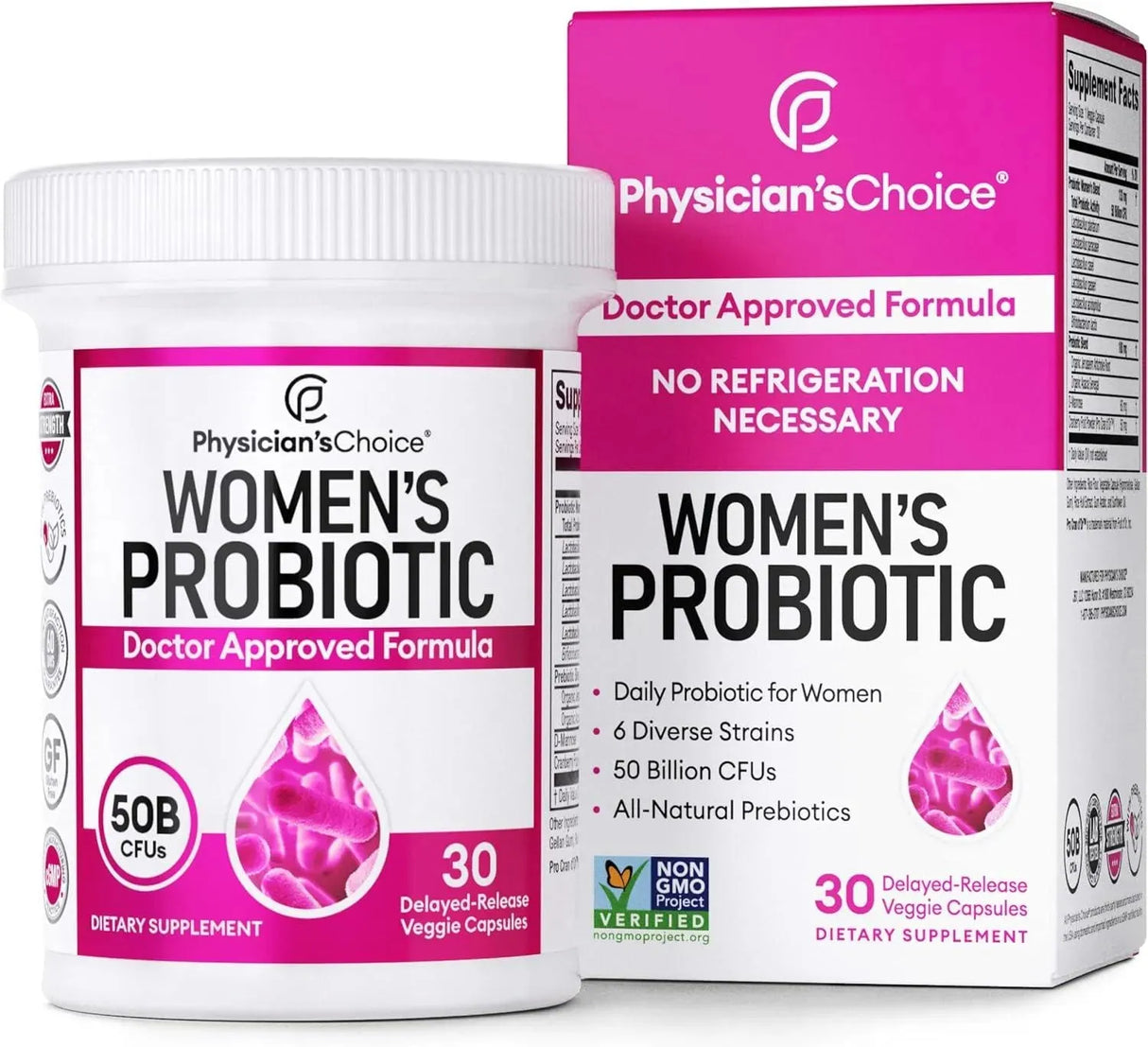 PHYSICIAN'S CHOICE - Physician's Choice Probiotics for Women 30 Capsulas - The Red Vitamin MX - Suplementos Alimenticios - {{ shop.shopifyCountryName }}