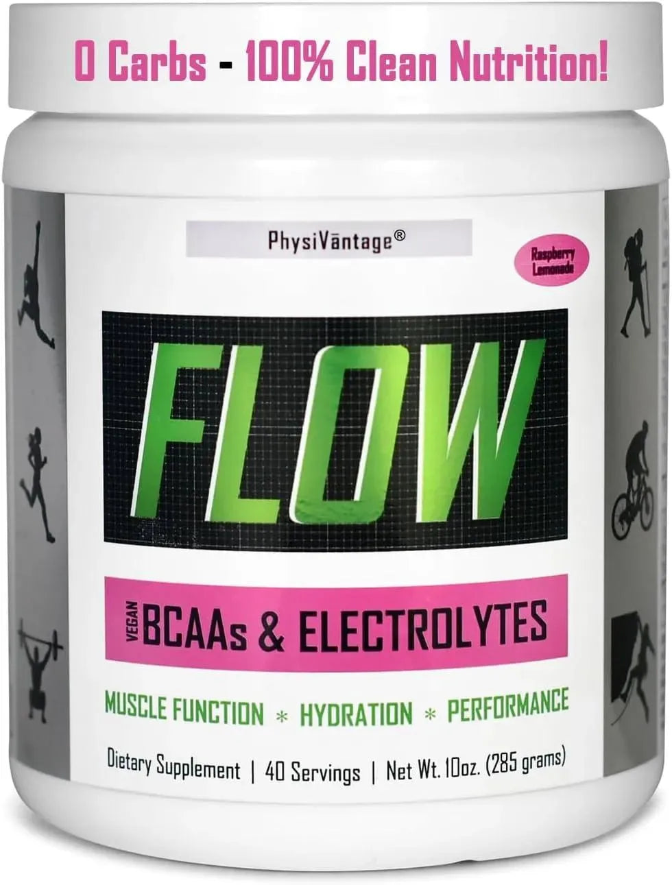 PHYSIVANTAGE - PhysiVantage Flow Electrolyte Powder + BCAAs Keto Raspberry Lemonade 285Gr. - The Red Vitamin MX - Suplementos Alimenticios - {{ shop.shopifyCountryName }}