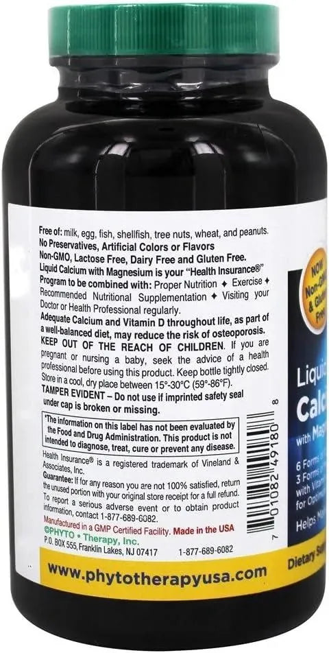 PHYTO THERAPY - Phytotherapy Rx Calcium Liquid Softgel 180 Capsulas Blandas - The Red Vitamin MX - Suplementos Alimenticios - {{ shop.shopifyCountryName }}