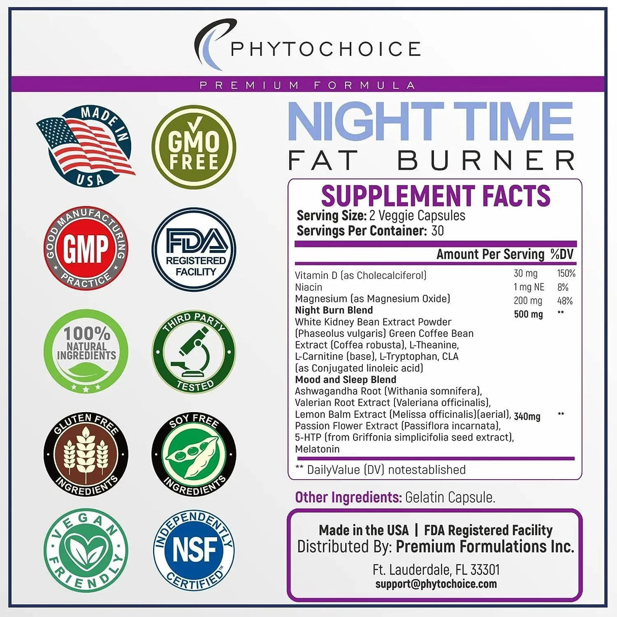 PHYTOCHOICE - PHYTOCHOICE Night Time Weight Loss Pills for Women 60 Capsulas - The Red Vitamin MX - Suplementos Alimenticios - {{ shop.shopifyCountryName }}