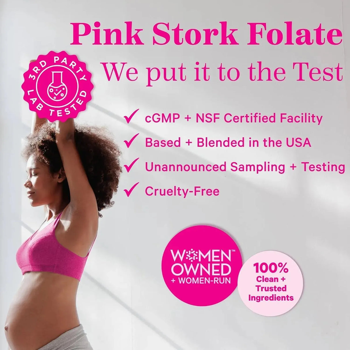 PINK STORK - Pink Stork Folate: Methyl Folate 60 Capsulas - The Red Vitamin MX - Suplementos Alimenticios - {{ shop.shopifyCountryName }}
