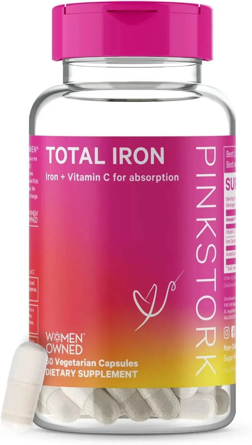PINK STORK - Pink Stork Total Iron: Iron Supplement for Women 60 Capsulas - The Red Vitamin MX - Suplementos Alimenticios - {{ shop.shopifyCountryName }}