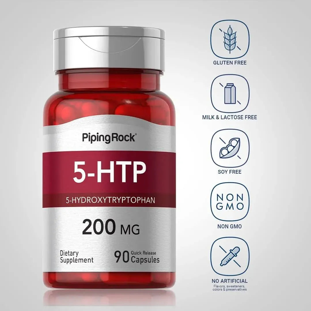 PIPING ROCK - Piping Rock 5HTP 200Mg. 90 Capsulas - The Red Vitamin MX - Suplementos Alimenticios - {{ shop.shopifyCountryName }}