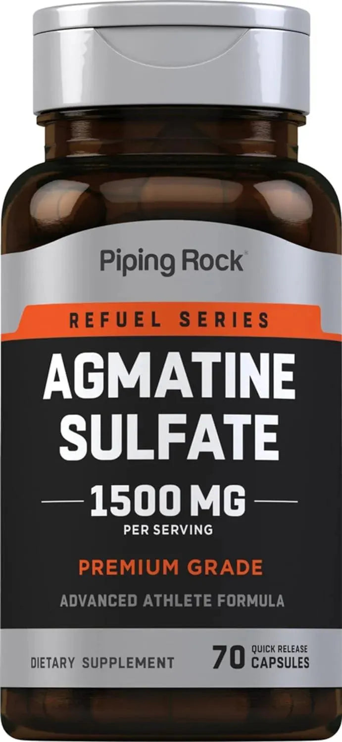 PIPING ROCK - Piping Rock Agmatine Sulfate 1500Mg. 70 Capsulas - The Red Vitamin MX - Suplementos Alimenticios - {{ shop.shopifyCountryName }}