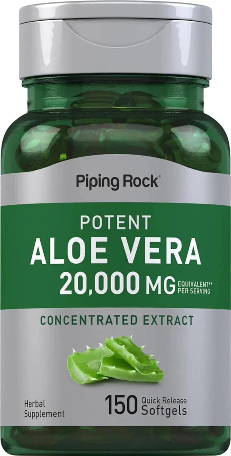 PIPING ROCK - Piping Rock Aloe Vera 20,000Mg. 150 Capsulas Blandas - The Red Vitamin MX - Suplementos Alimenticios - {{ shop.shopifyCountryName }}