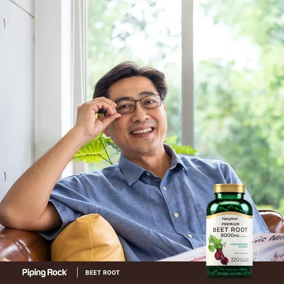 PIPING ROCK - Piping Rock Beet Root 8000Mg. 320 Capsulas - The Red Vitamin MX - Suplementos Alimenticios - {{ shop.shopifyCountryName }}