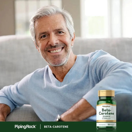 PIPING ROCK - Piping Rock Beta Carotene 25000 IU 100 Capsulas Blandas - The Red Vitamin MX - Suplementos Alimenticios - {{ shop.shopifyCountryName }}