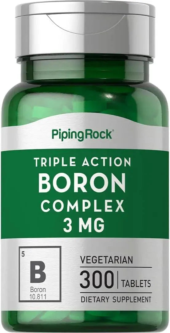 PIPING ROCK - Piping Rock Boron 3 Mg. 300 Tabletas - The Red Vitamin MX - Suplementos Alimenticios - {{ shop.shopifyCountryName }}
