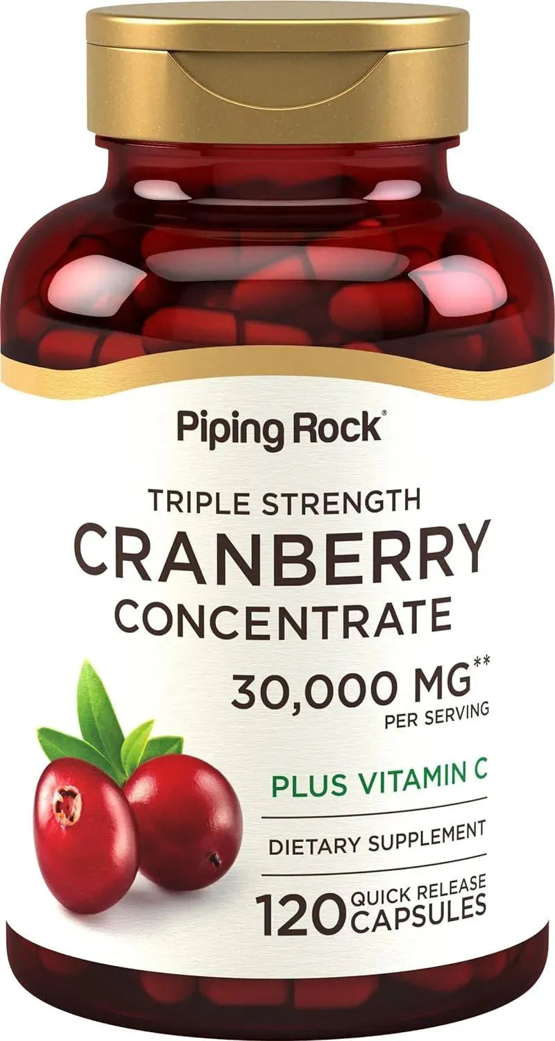 PIPING ROCK - Piping Rock Cranberry Pills 30,000Mg. 120 Capsulas - The Red Vitamin MX - Suplementos Alimenticios - {{ shop.shopifyCountryName }}