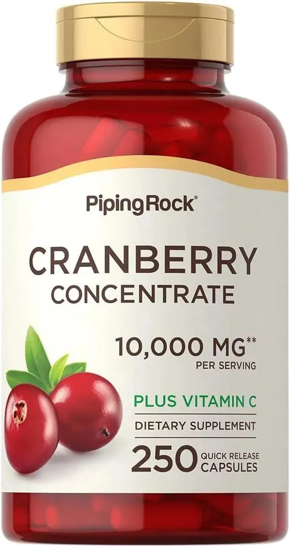 PIPING ROCK - Piping Rock Cranberry Pills for Women 10,000Mg. 250 Capsulas - The Red Vitamin MX - Suplementos Alimenticios - {{ shop.shopifyCountryName }}