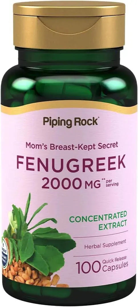 PIPING ROCK - Piping Rock Fenugreek Capsules 2000Mg. 100 Capsulas - The Red Vitamin MX - Suplementos Alimenticios - {{ shop.shopifyCountryName }}