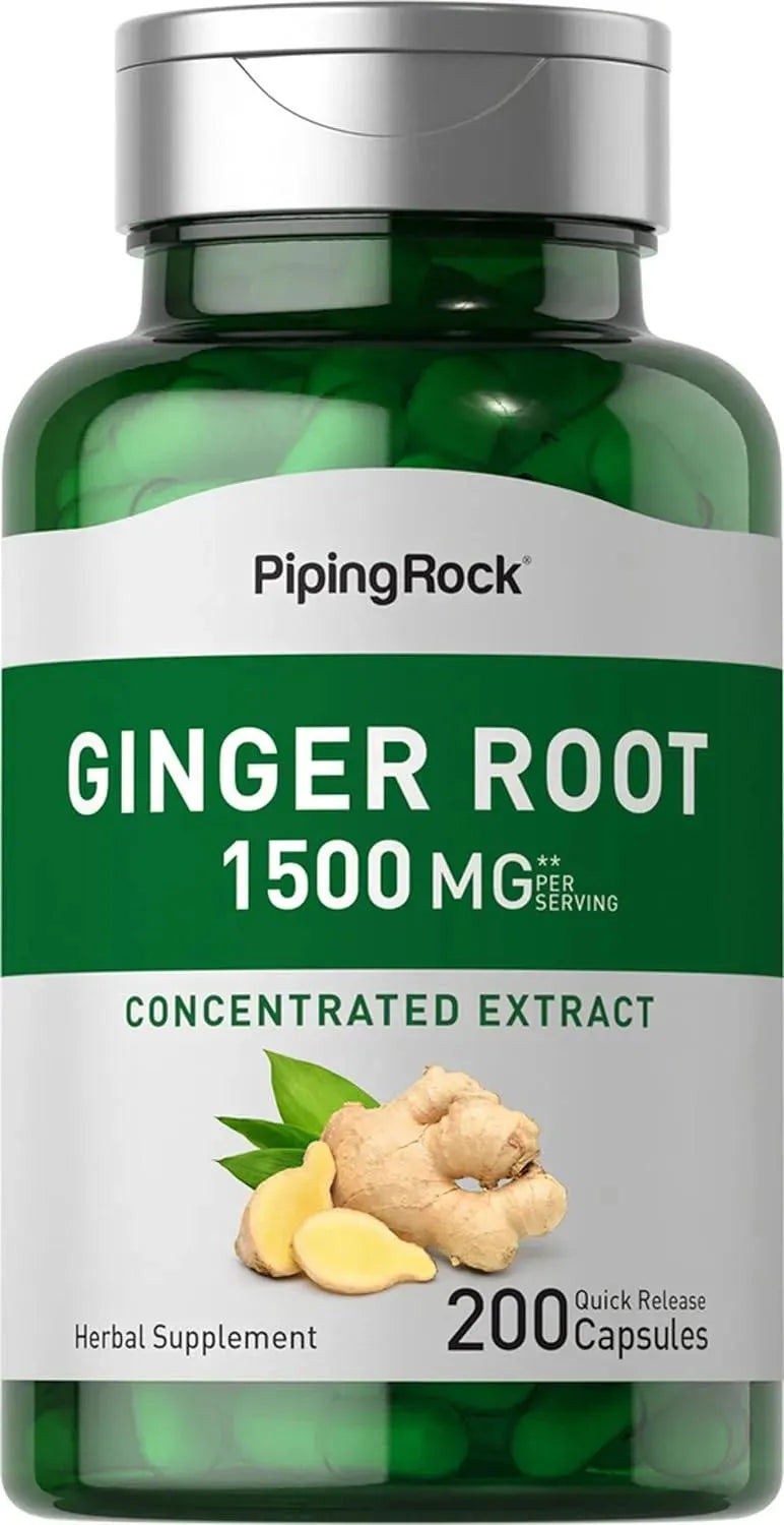 PIPING ROCK - Piping Rock Ginger Root 1500Mg. 200 Capsulas - The Red Vitamin MX - Suplementos Alimenticios - {{ shop.shopifyCountryName }}