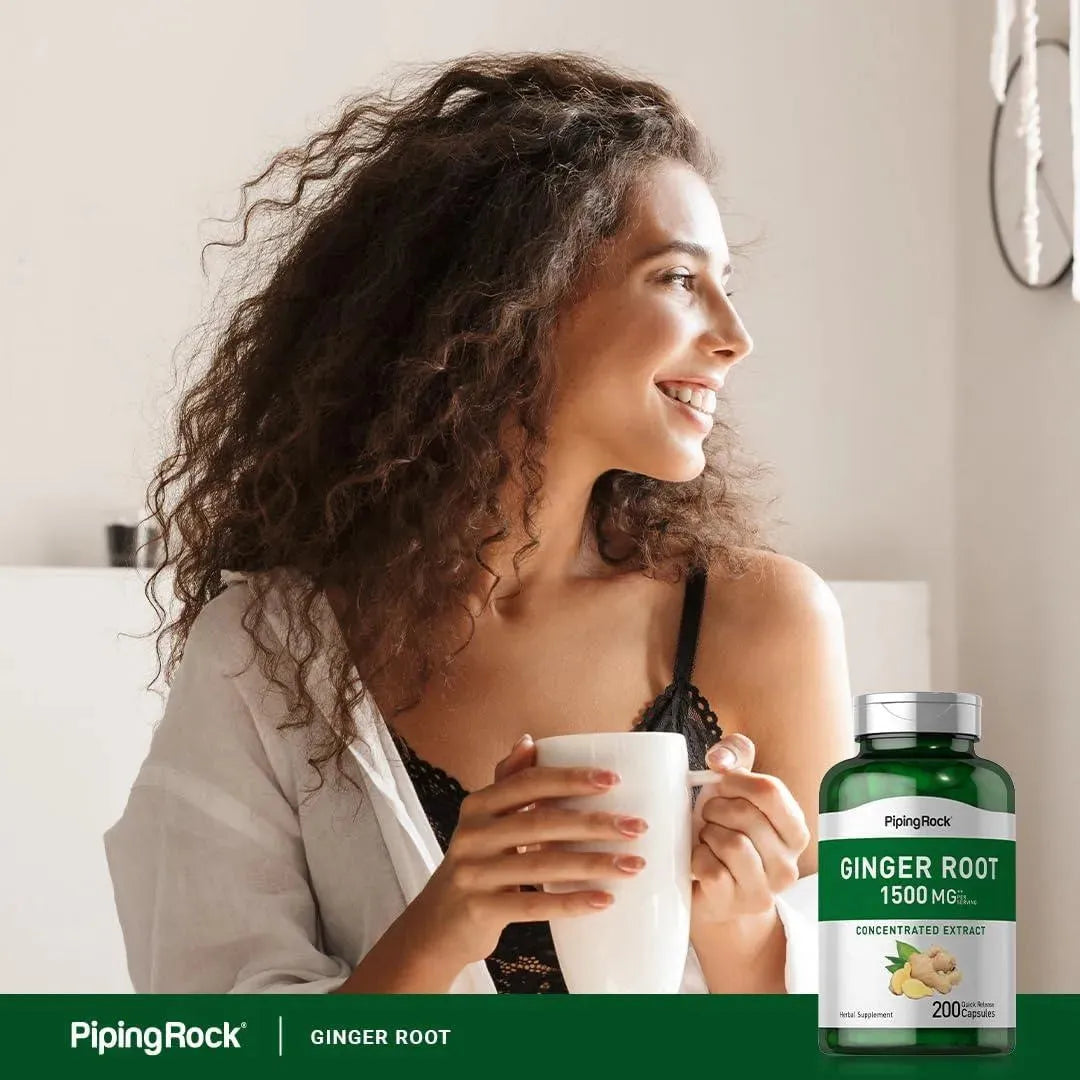 PIPING ROCK - Piping Rock Ginger Root 1500Mg. 200 Capsulas - The Red Vitamin MX - Suplementos Alimenticios - {{ shop.shopifyCountryName }}