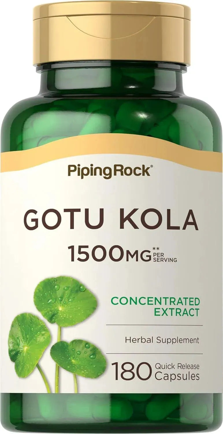 PIPING ROCK - Piping Rock Gotu Kola 1500Mg. 180 Capsulas - The Red Vitamin MX - Suplementos Alimenticios - {{ shop.shopifyCountryName }}
