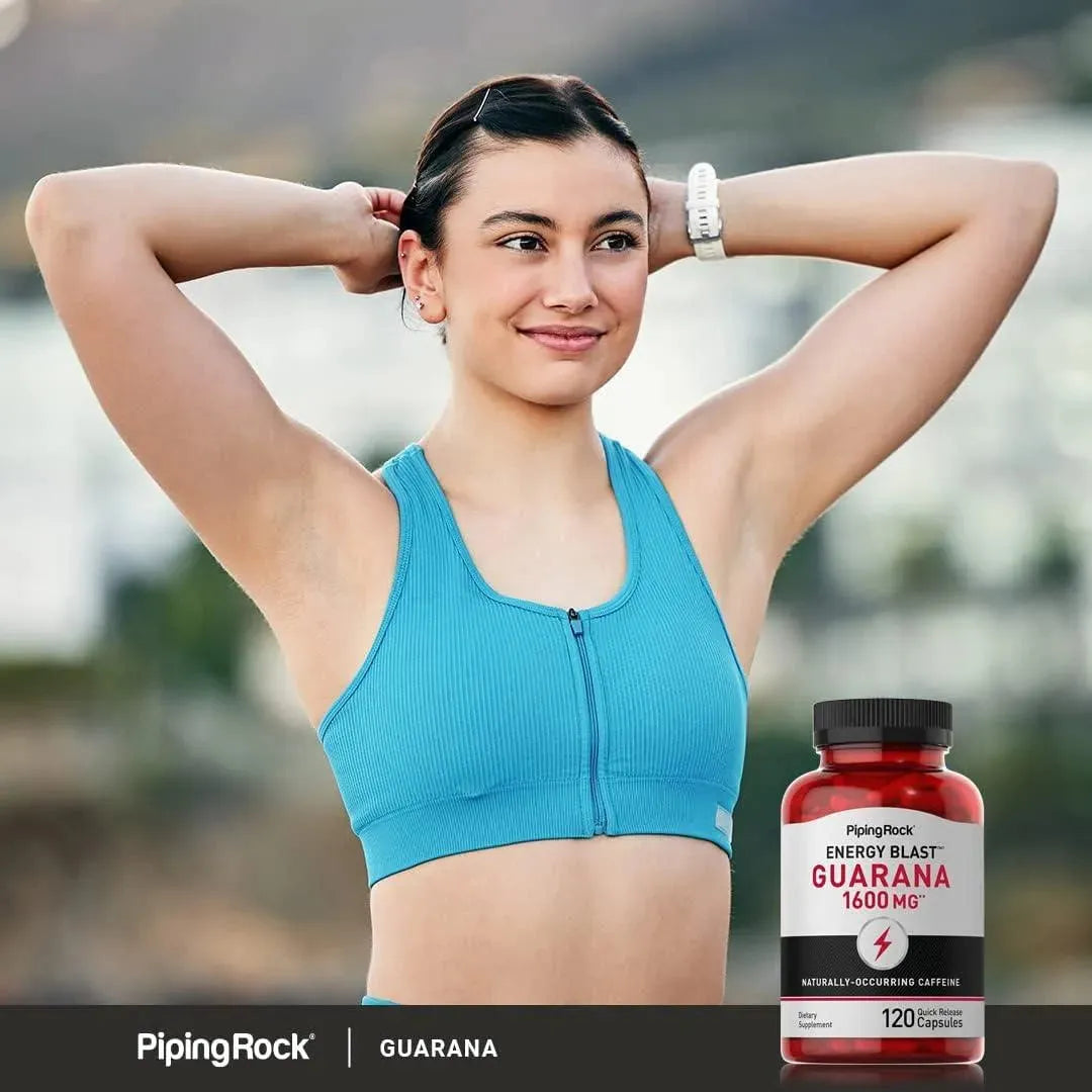 PIPING ROCK - Piping Rock Guarana 1600Mg. 120 Capsulas - The Red Vitamin MX - Suplementos Alimenticios - {{ shop.shopifyCountryName }}