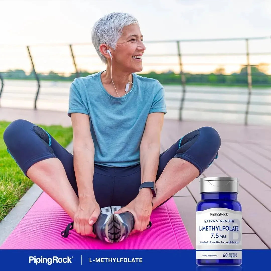 PIPING ROCK - Piping Rock L-Methylfolate 7.5Mg. 60 Capsulas - The Red Vitamin MX - Suplementos Alimenticios - {{ shop.shopifyCountryName }}