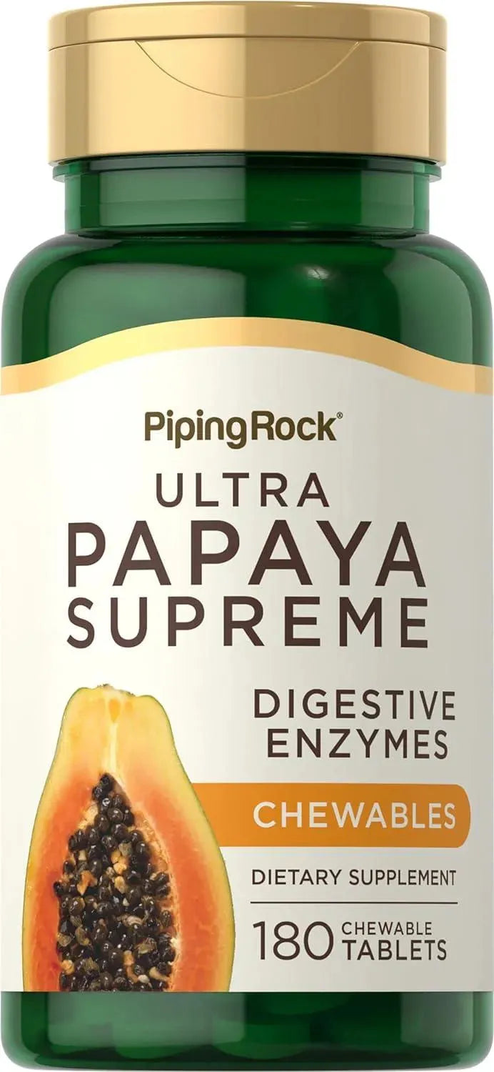 PIPING ROCK - Piping Rock Papaya Enzymes 180 Tabletas Masticables - The Red Vitamin MX - Suplementos Alimenticios - {{ shop.shopifyCountryName }}