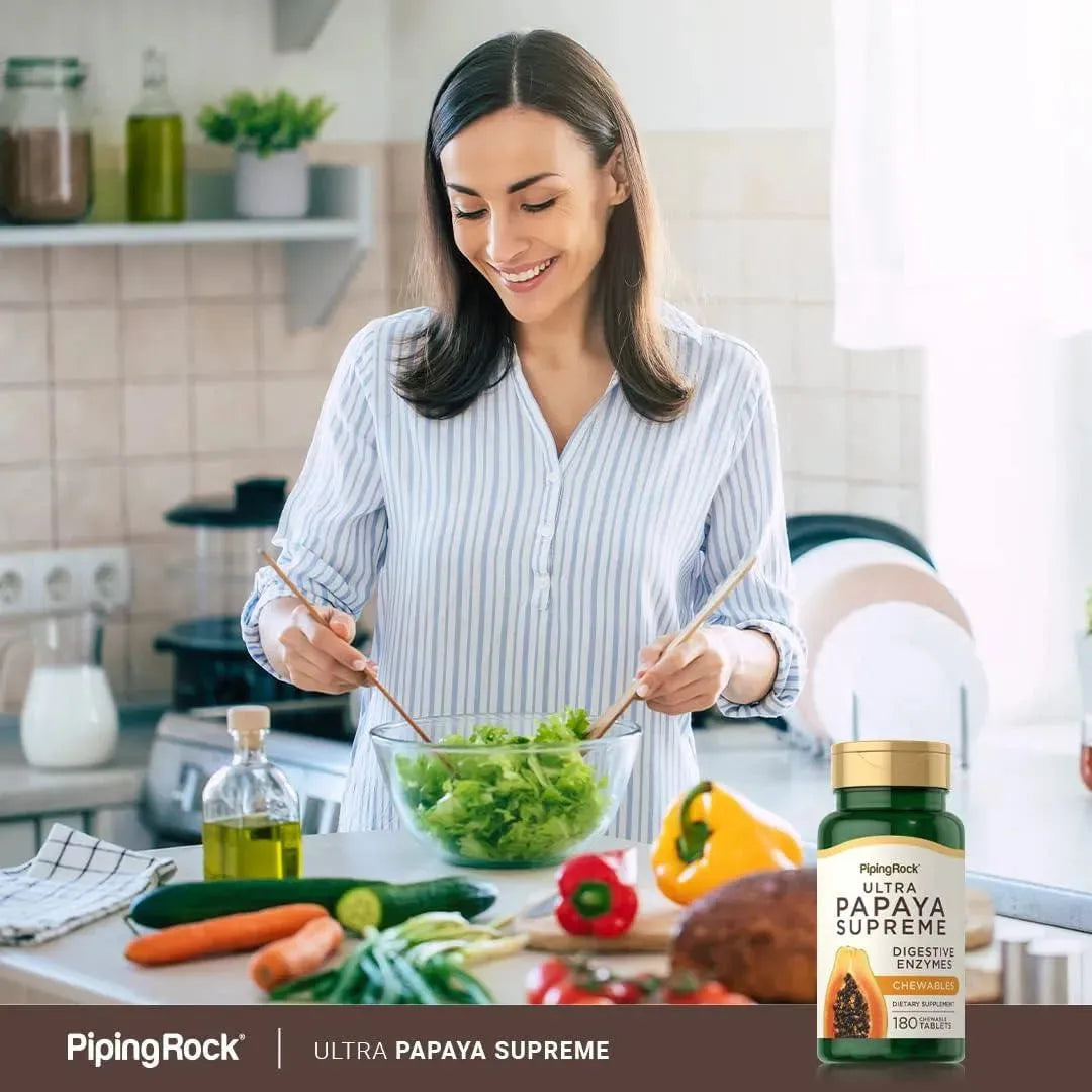 PIPING ROCK - Piping Rock Papaya Enzymes 180 Tabletas Masticables - The Red Vitamin MX - Suplementos Alimenticios - {{ shop.shopifyCountryName }}