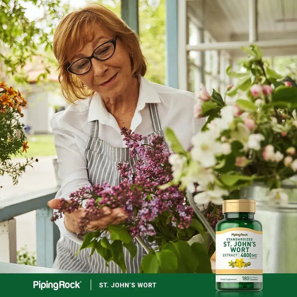 PIPING ROCK - Piping Rock St. John's Wort 4800Mg. 180 Capsulas - The Red Vitamin MX - Suplementos Alimenticios - {{ shop.shopifyCountryName }}