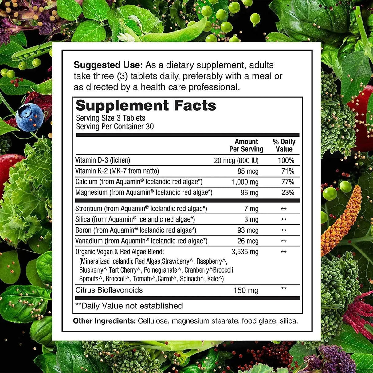 PLANT FUSION - PlantFusion Vegan Calcium 1000Mg. 90 Tabletas - The Red Vitamin MX - Suplementos Alimenticios - {{ shop.shopifyCountryName }}