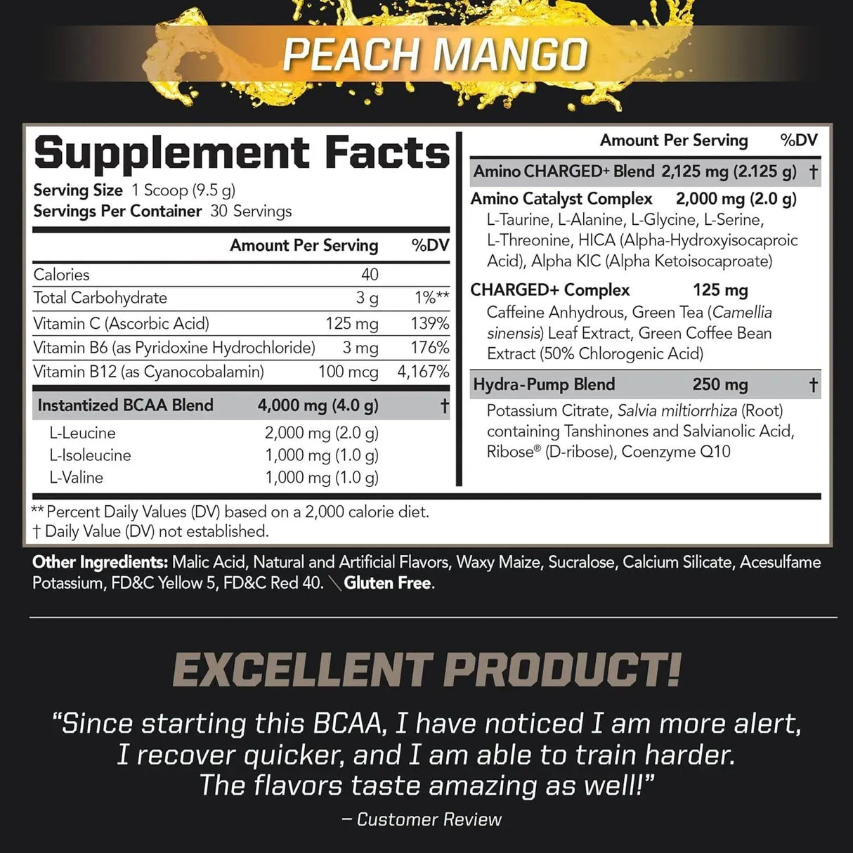 PMD - PMD Sports BCAA Charged Delicious Amino Acid Drink Mix Peach Mango 30 Servicios 285Gr. - The Red Vitamin MX - Suplementos Alimenticios - {{ shop.shopifyCountryName }}