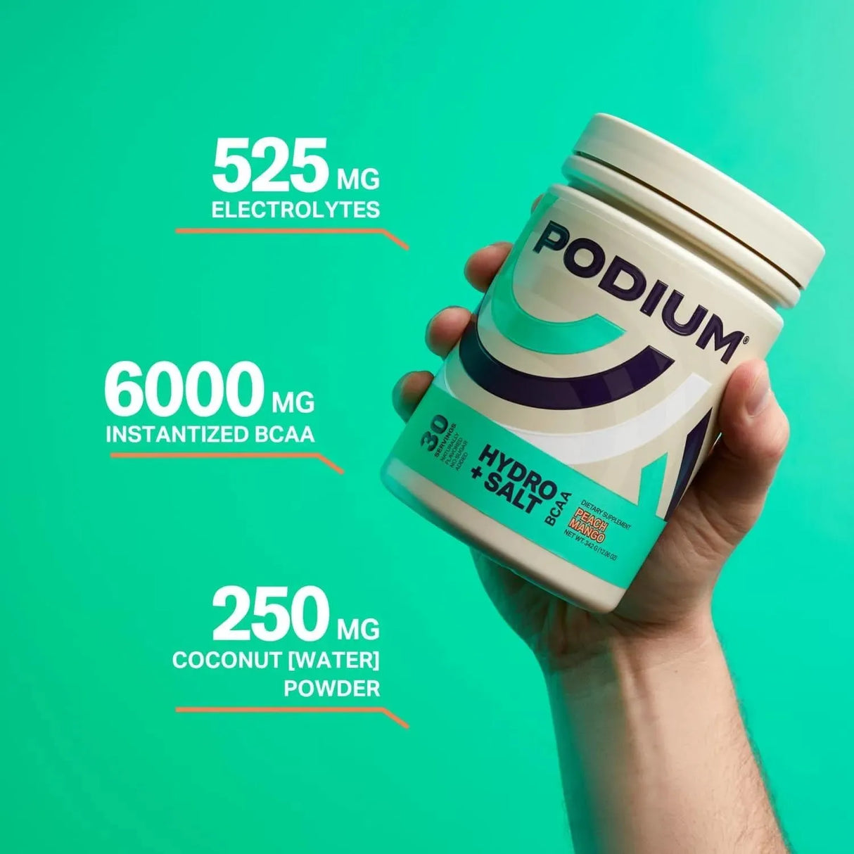 PODIUM NUTRITION - Podium Nutrition Instantized BCAA Powder Mango Peach 30 Servicios 342Gr. - The Red Vitamin MX - Suplementos Alimenticios - {{ shop.shopifyCountryName }}