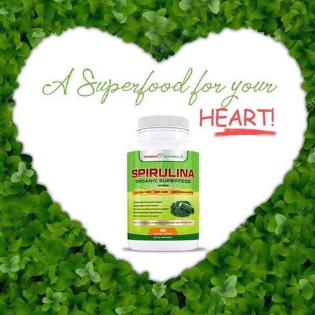 POTENT NATURALS - Potent Naturals Organic Spirulina 3000Mg. 180 Capsulas - The Red Vitamin MX - Suplementos Alimenticios - {{ shop.shopifyCountryName }}
