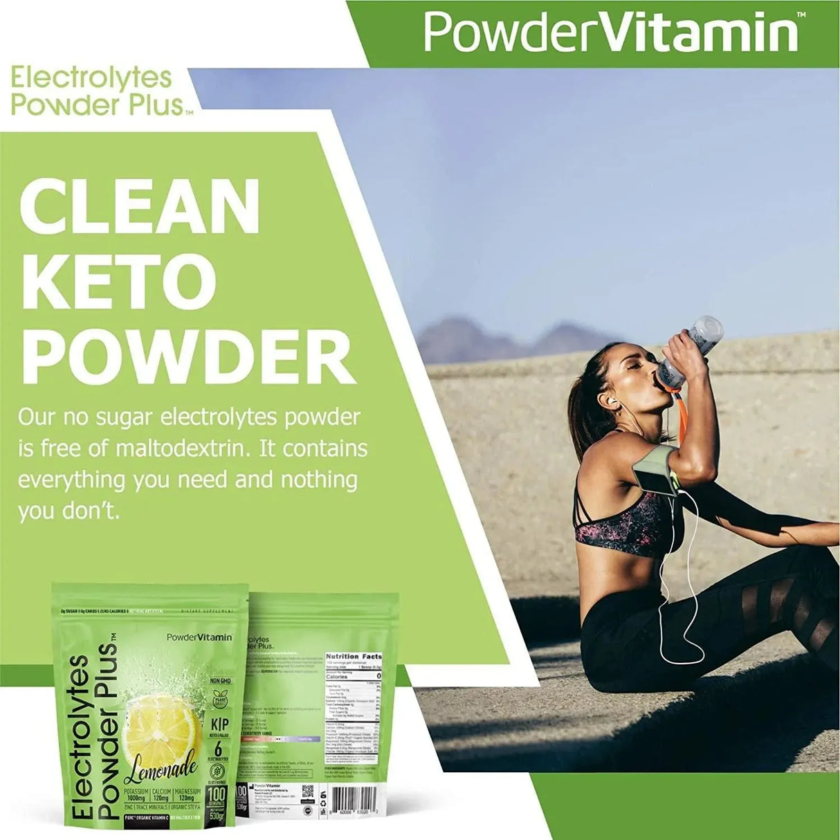POWDERVITAMIN - PowderVitamin Electrolytes Powder Plus Keto Lemonade 100 Servicios - The Red Vitamin MX - Suplementos Alimenticios - {{ shop.shopifyCountryName }}