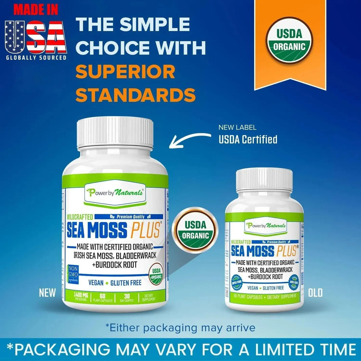 POWER BY NATURE - Power By Naturals Sea Moss Plus 60 Capsulas - The Red Vitamin MX - Suplementos Alimenticios - {{ shop.shopifyCountryName }}