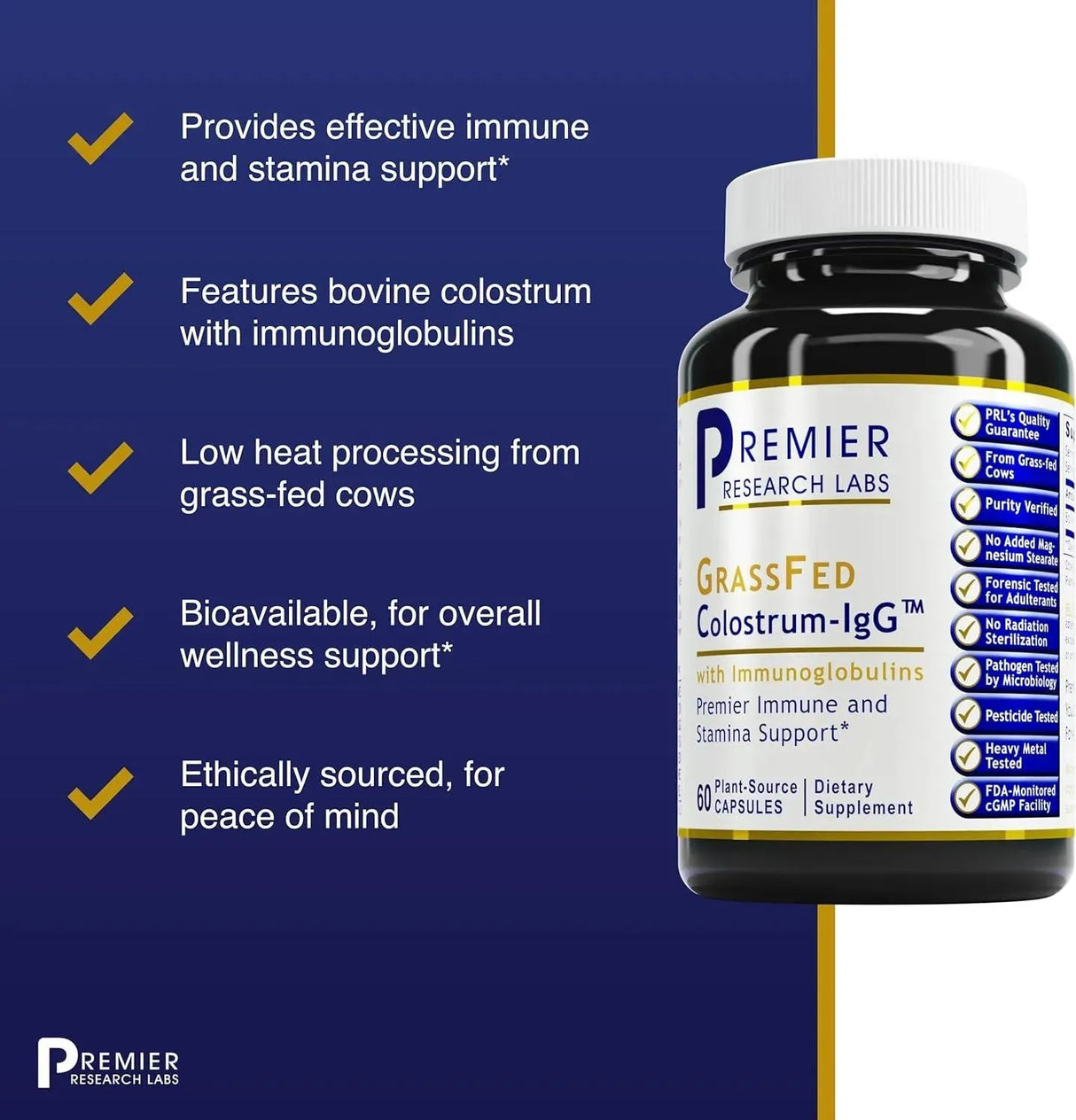 PREMIER RESEARCH LABS - Premier Research Labs Colostrum-IgG 60 Capsulas - The Red Vitamin MX - Suplementos Alimenticios - {{ shop.shopifyCountryName }}
