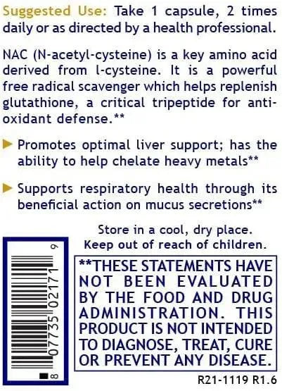 PREMIER RESEARCH LABS - Premier Research Labs Premier NAC 60 Capsulas - The Red Vitamin MX - Suplementos Alimenticios - {{ shop.shopifyCountryName }}