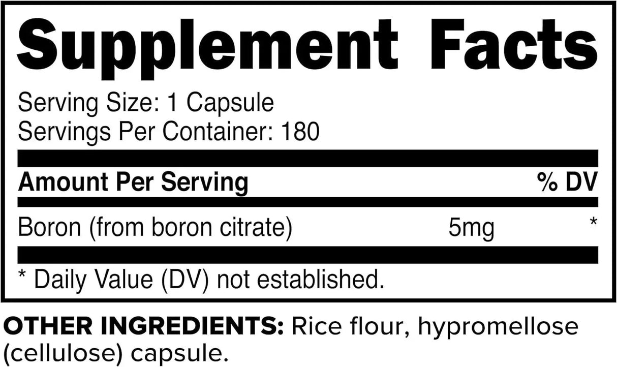 PRIMAFORCE - PrimaForce Boron 5 Mg. 180 Capsulas - The Red Vitamin MX - Suplementos Alimenticios - {{ shop.shopifyCountryName }}
