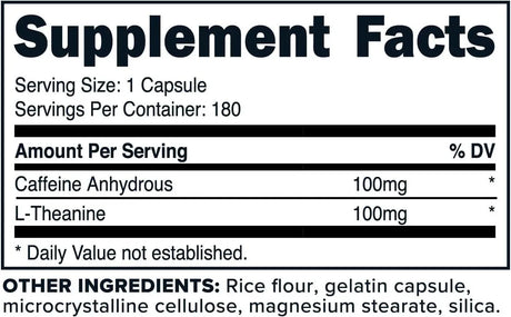 PRIMAFORCE - Primaforce Caffeine with L-Theanine 100Mg. Each 180 Capsulas - The Red Vitamin MX - Suplementos Alimenticios - {{ shop.shopifyCountryName }}