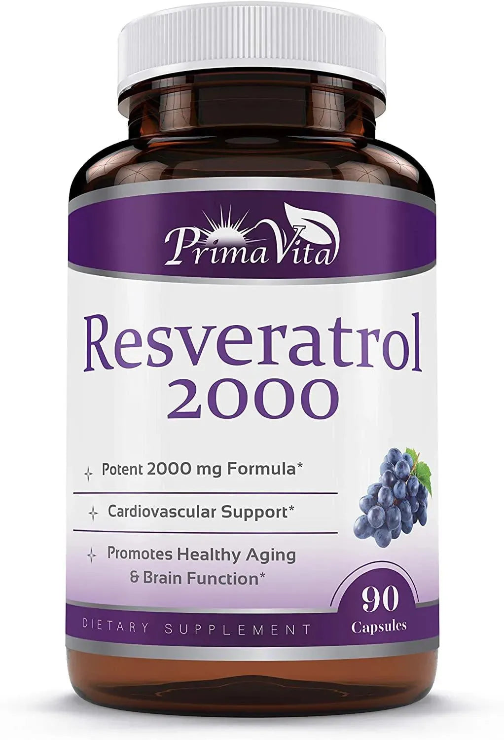 PRIMAVITA - PrimaVita Resveratrol Nutritional Supplement 2000Mg. 90 Capsulas - The Red Vitamin MX - Suplementos Alimenticios - {{ shop.shopifyCountryName }}
