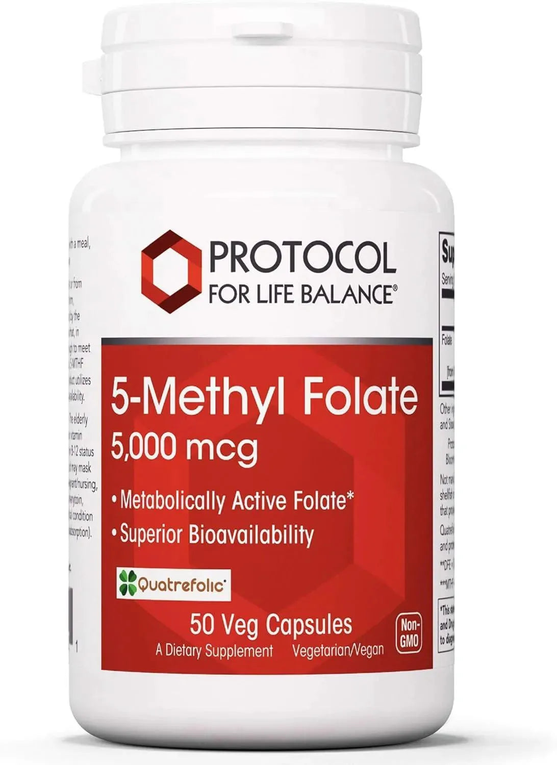 PROTOCOL FOR LIFE BALANCE - Protocol 5-Methylfolate 5,000mcg 50 Capsulas - The Red Vitamin MX - Suplementos Alimenticios - {{ shop.shopifyCountryName }}