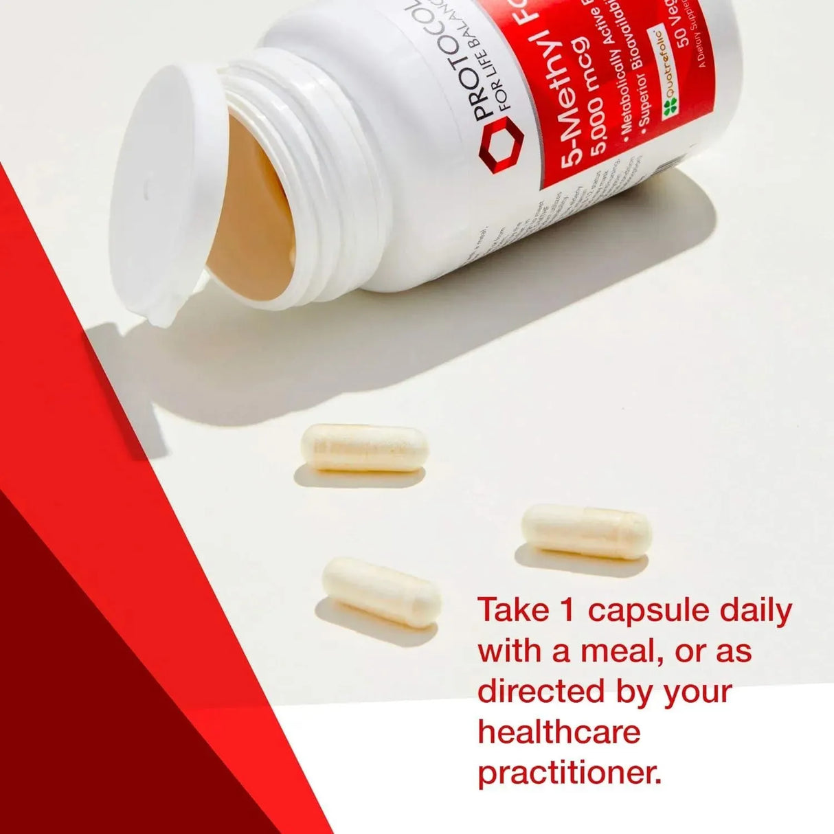 PROTOCOL FOR LIFE BALANCE - Protocol 5-Methylfolate 5,000mcg 50 Capsulas - The Red Vitamin MX - Suplementos Alimenticios - {{ shop.shopifyCountryName }}