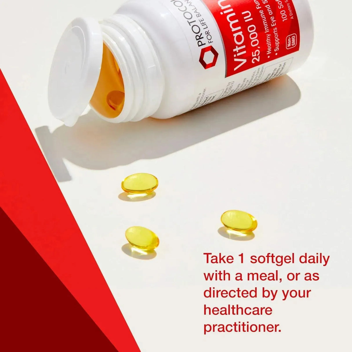 PROTOCOL FOR LIFE BALANCE - Protocol Vitamin A 25,000 IU 100 Capsulas Blandas - The Red Vitamin MX - Suplementos Alimenticios - {{ shop.shopifyCountryName }}