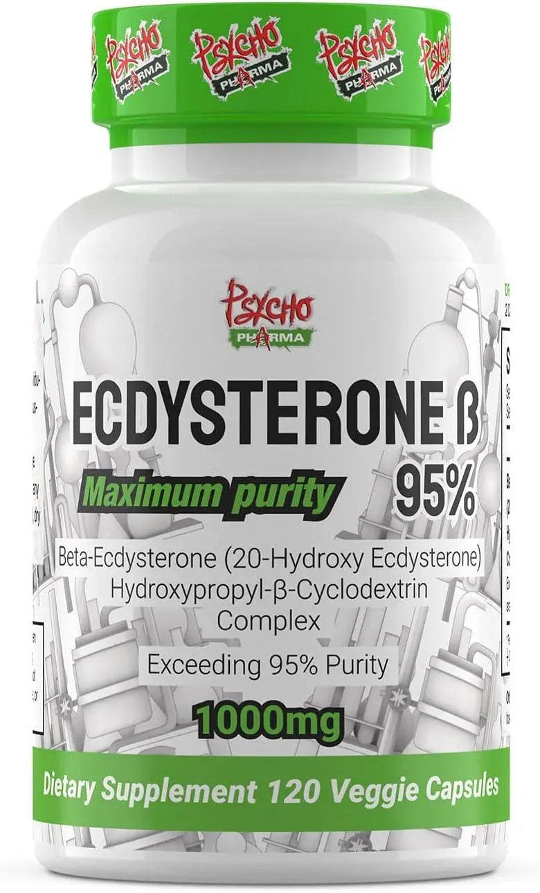 PSYCHO PHARM - Psycho Pharma ECDYSTERONE 95% 1000Mg. 120 Capsulas - The Red Vitamin MX - Suplementos Alimenticios - {{ shop.shopifyCountryName }}