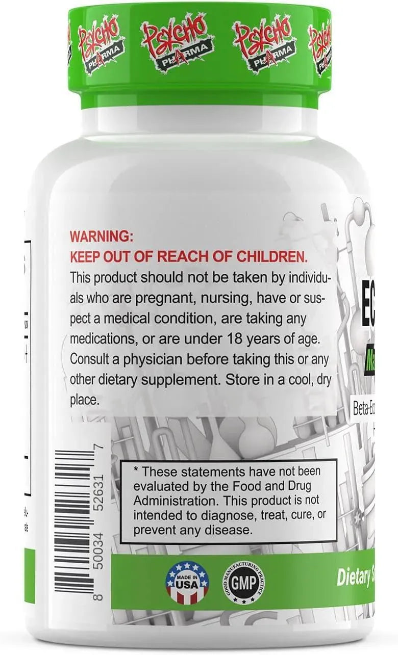 PSYCHO PHARM - Psycho Pharma ECDYSTERONE 95% 1000Mg. 120 Capsulas - The Red Vitamin MX - Suplementos Alimenticios - {{ shop.shopifyCountryName }}