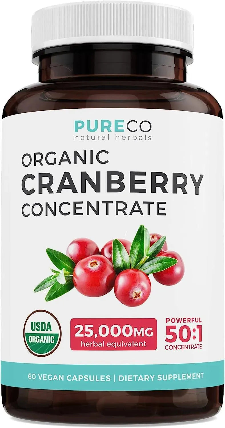 PURE CO - Pure Co Organic Cranberry 25,000Mg. 60 Capsulas - The Red Vitamin MX - Suplementos Alimenticios - {{ shop.shopifyCountryName }}