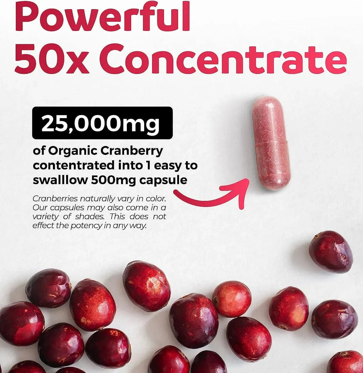 PURE CO - Pure Co Organic Cranberry 25,000Mg. 60 Capsulas - The Red Vitamin MX - Suplementos Alimenticios - {{ shop.shopifyCountryName }}