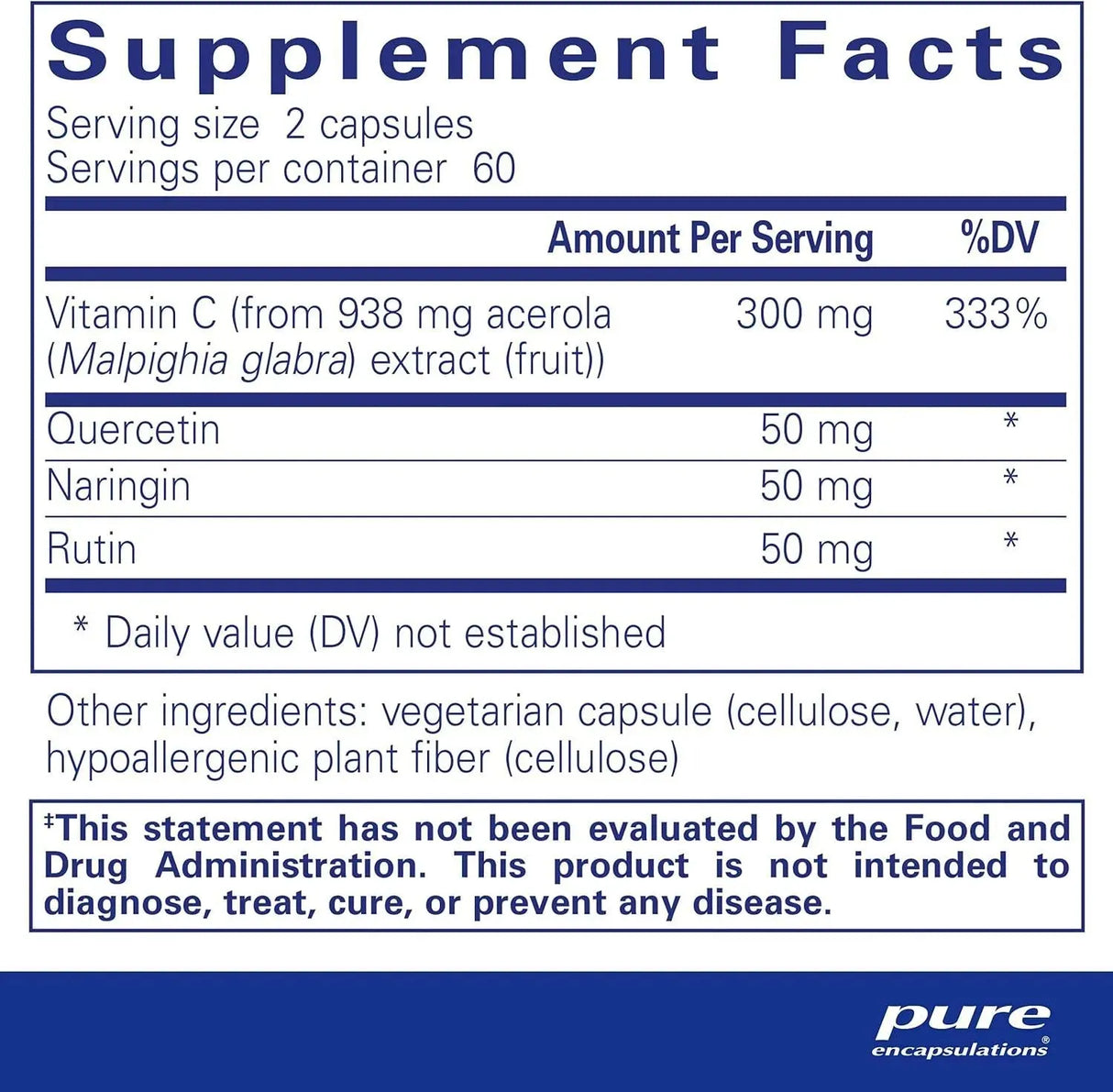 PURE ENCAPSULATIONS - Pure Encapsulations Acerola/Flavonoid 120 Capsulas - The Red Vitamin MX - Suplementos Alimenticios - {{ shop.shopifyCountryName }}